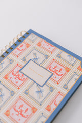 Stamp Pattern Writer's Spiral Notebook