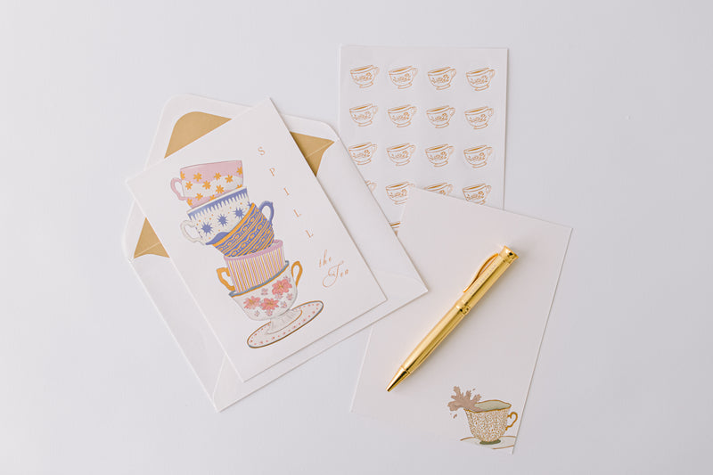 Spill the Tea Luxury Stationery Set