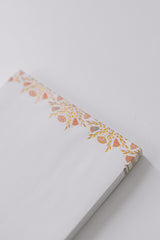 Folk Pattern Large Notepad - Claret Rose
