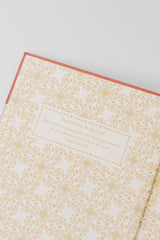 Folk Pattern Hardcover Notebook - Claret Rose