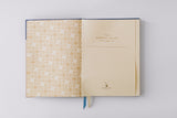 Folk Pattern Hardcover Notebook - Bluebell