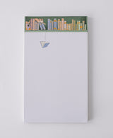 Sneaky Bookshelf Cat Large Notepad