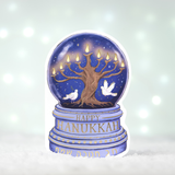 Happy Hanukkah Snow Globe