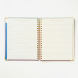 2027 Sneaky Cat Bookshelf 17-Month Large Spiral Planner