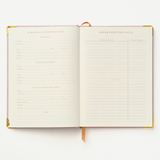 Tulip Blind Embossed Undated Weekly Medium Bound Planner