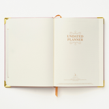 Tulip Blind Embossed Undated Weekly Medium Bound Planner