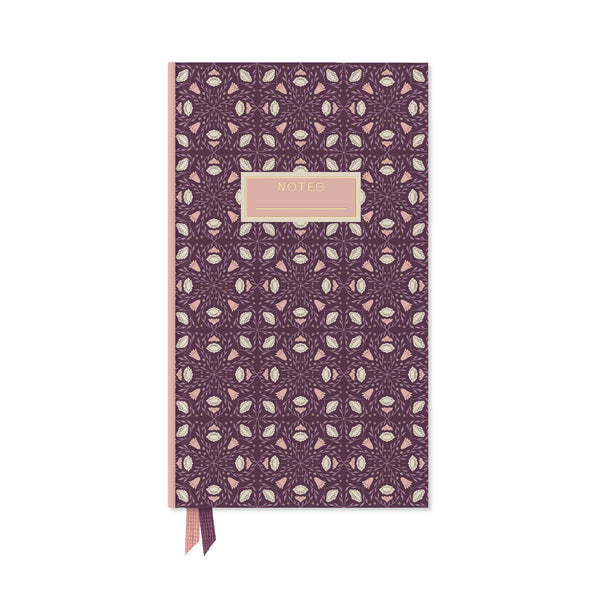 Folk Pattern Pocket Journal - Purple