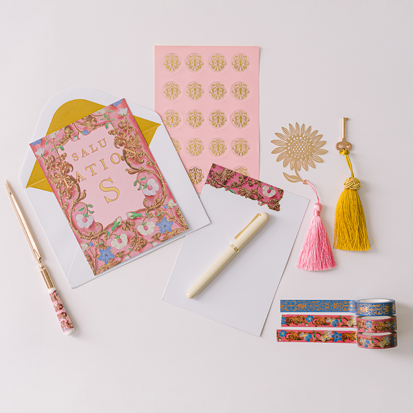 Pink Illumination Lacquer Keepsake Stationery Set