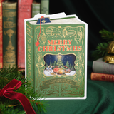 Merry Christmas Book Cover Card