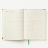 2027 Checkered Plaid 17-Month Weekly Medium Bound Planner