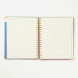 2027 Sneaky Cat Bookshelf 17-Month Large Spiral Planner