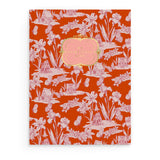 Fairy House Toile Softcover Notebook – Red