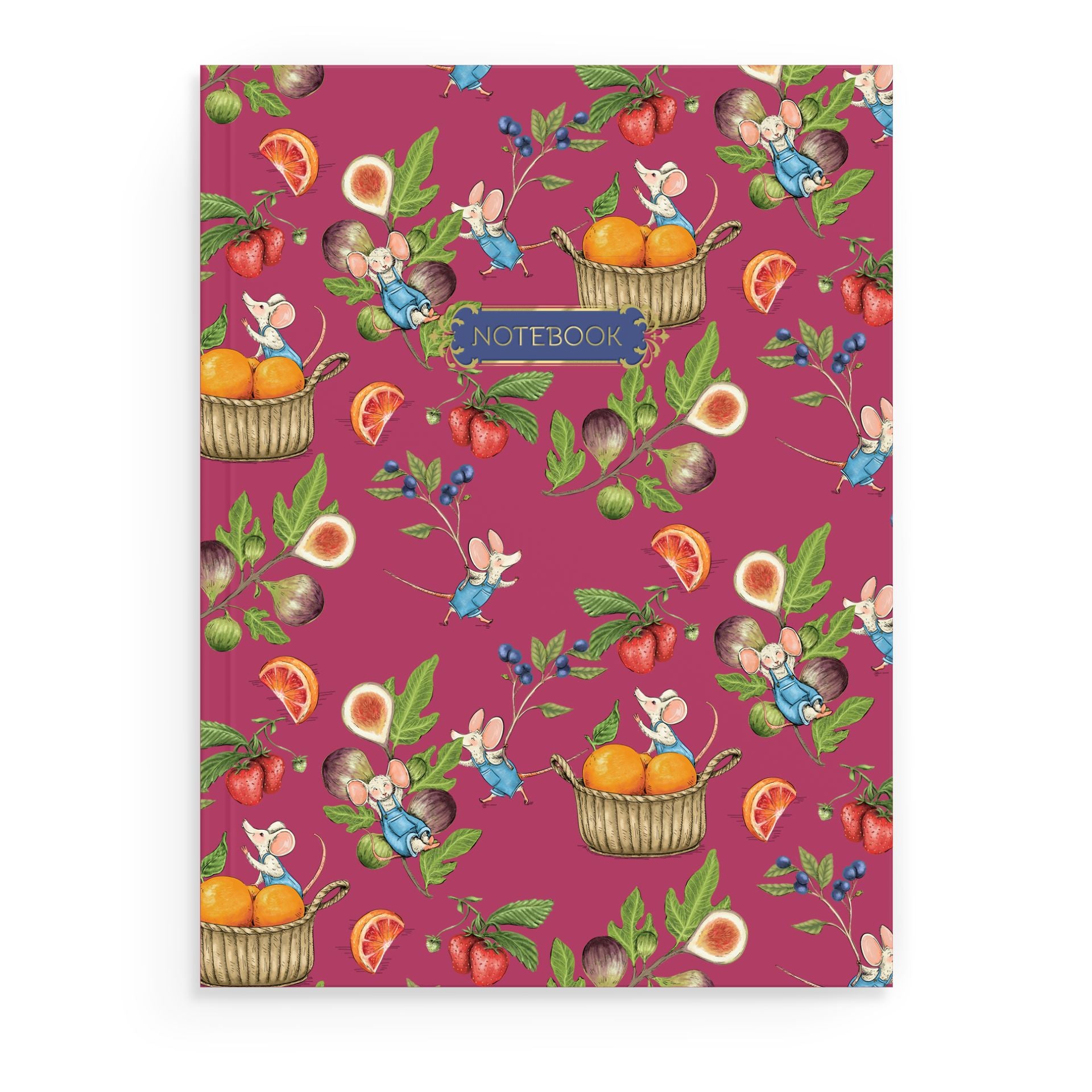 Farmers Market Mice Softcover Notebook | Whimsical Mouse Notebook ...