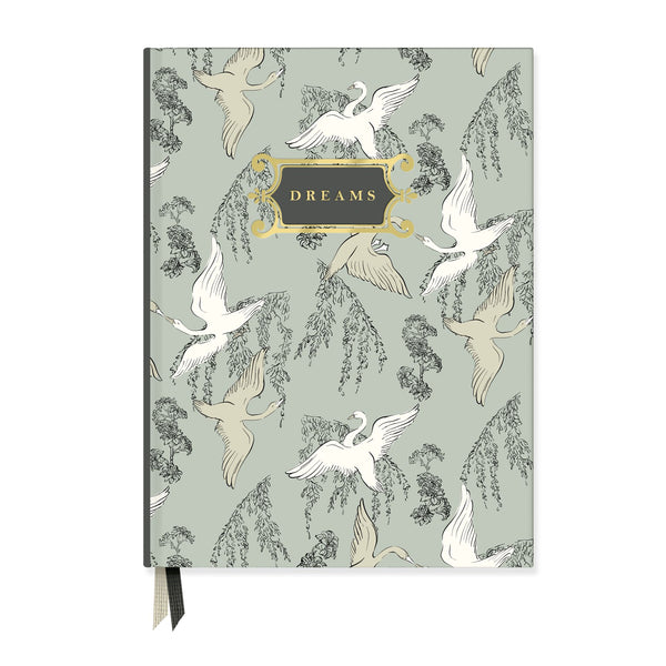 Swan Dance Toile Hardcover Notebook