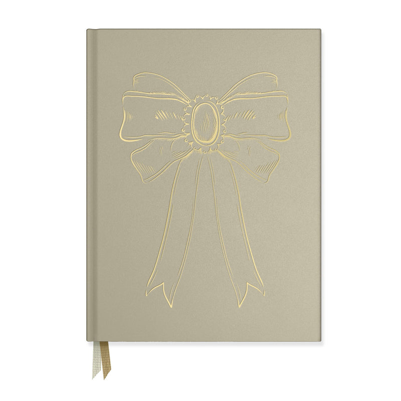 Foil Bow Bookcloth Hardcover Notebook