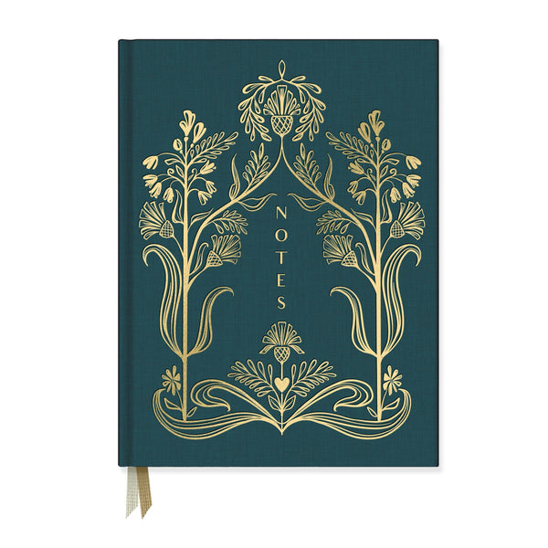 Golden Thistle Bookcloth Hardcover Notebook