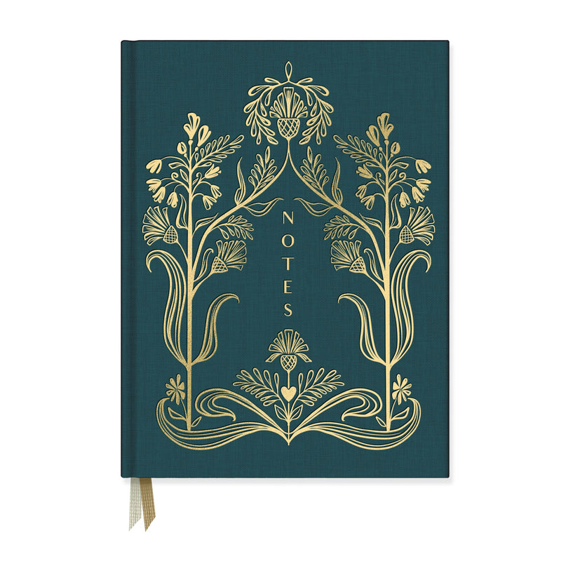 Golden Thistle Bookcloth Hardcover Notebook
