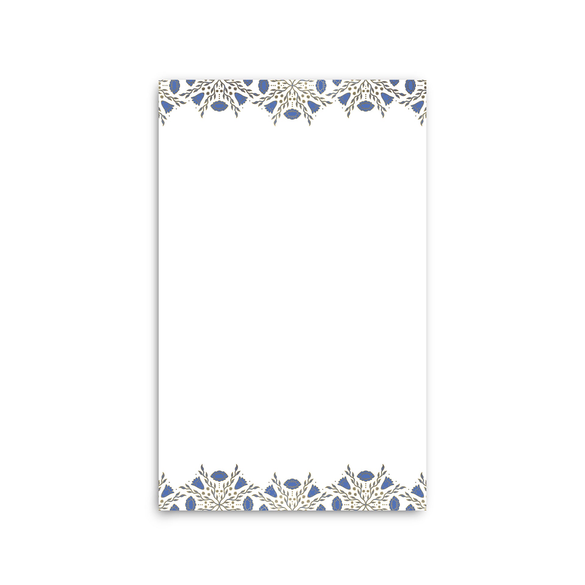 Folk Pattern Large Notepad - Bluebell – Good Juju Ink