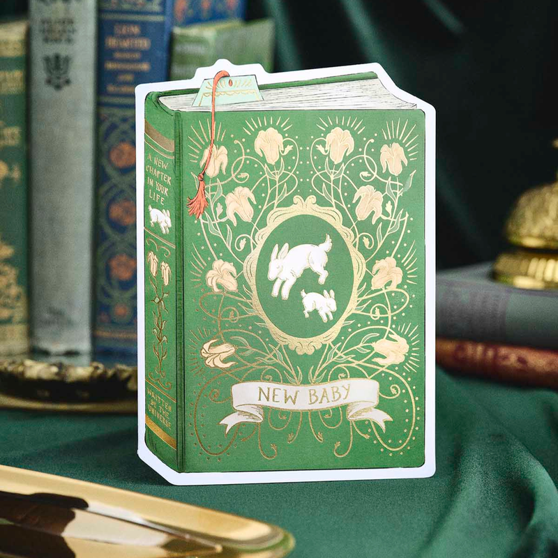 New Baby Book Cover Card