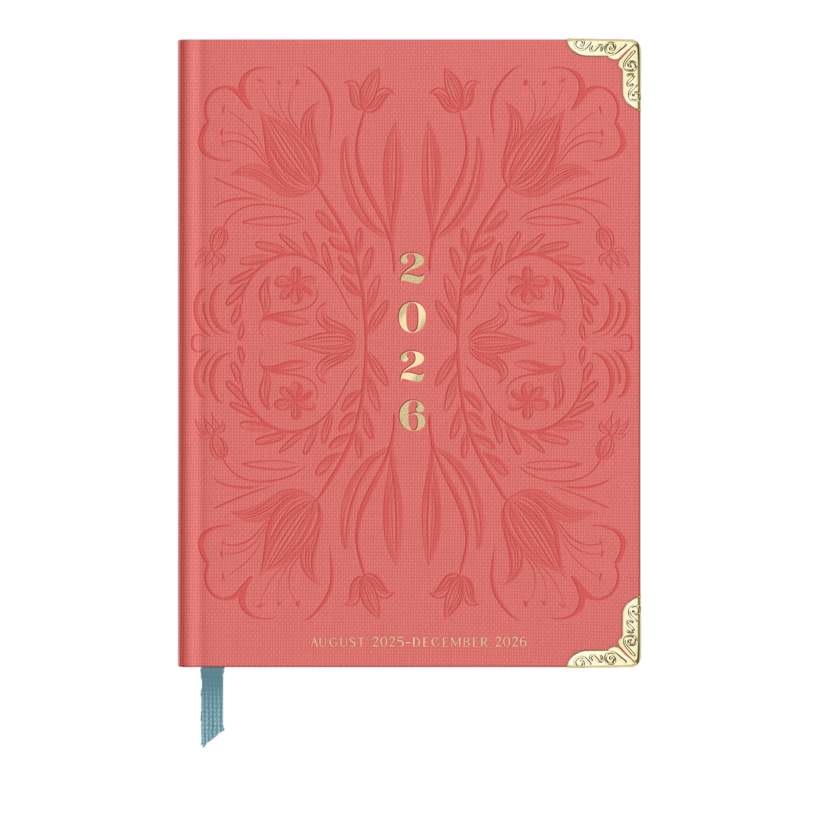 2026 Tulip Blind Embossed 17-Month Weekly Medium Bound Planner