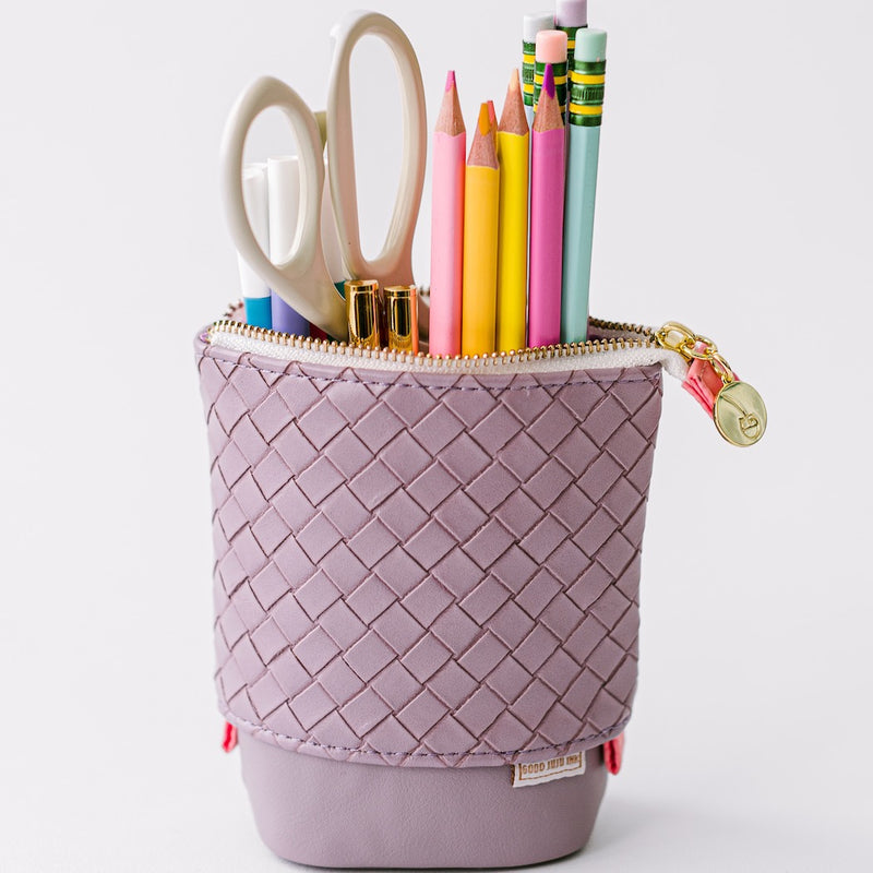 Luxe Standing Pencil Pouch - Lavender