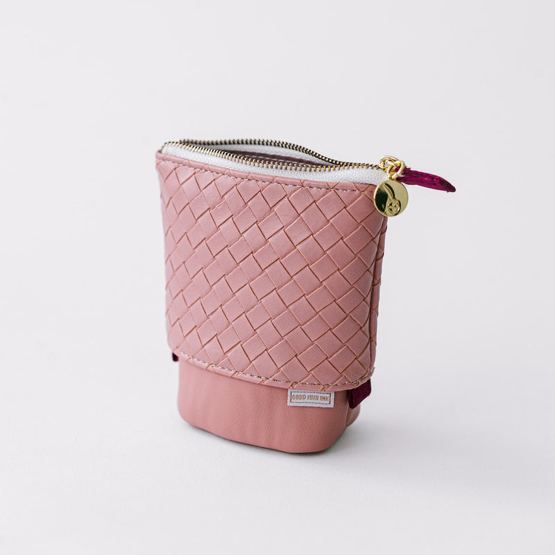 Luxe Standing Pencil Pouch - Blush Pink