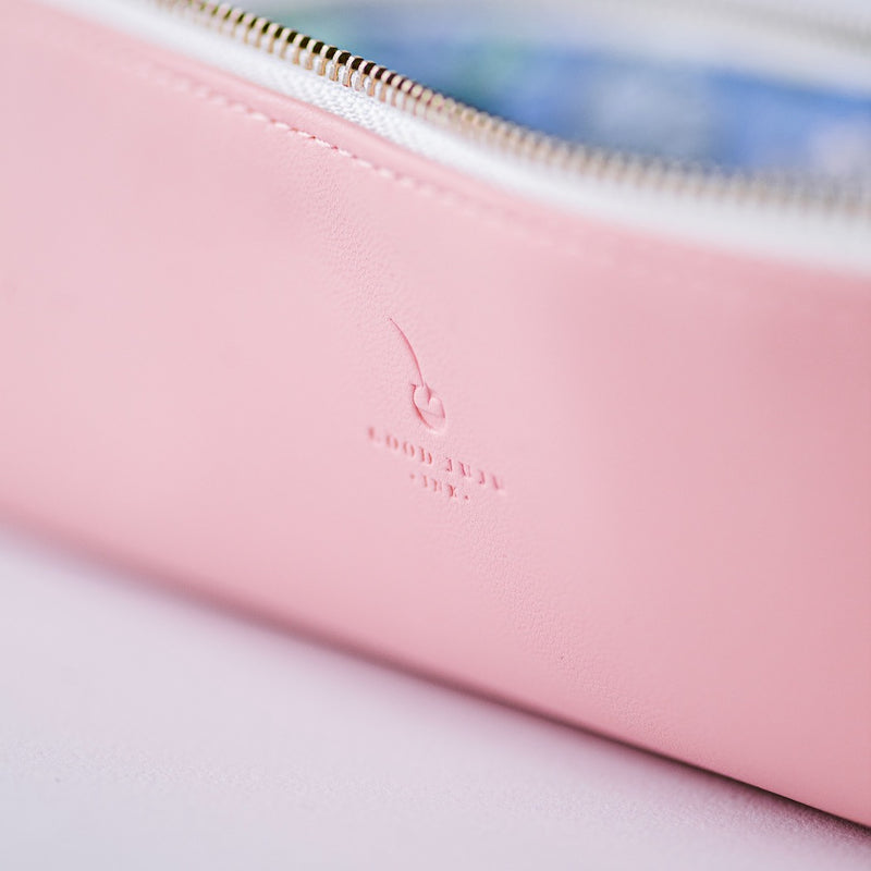 Luxe Slim Pencil Pouch - Rose Pink