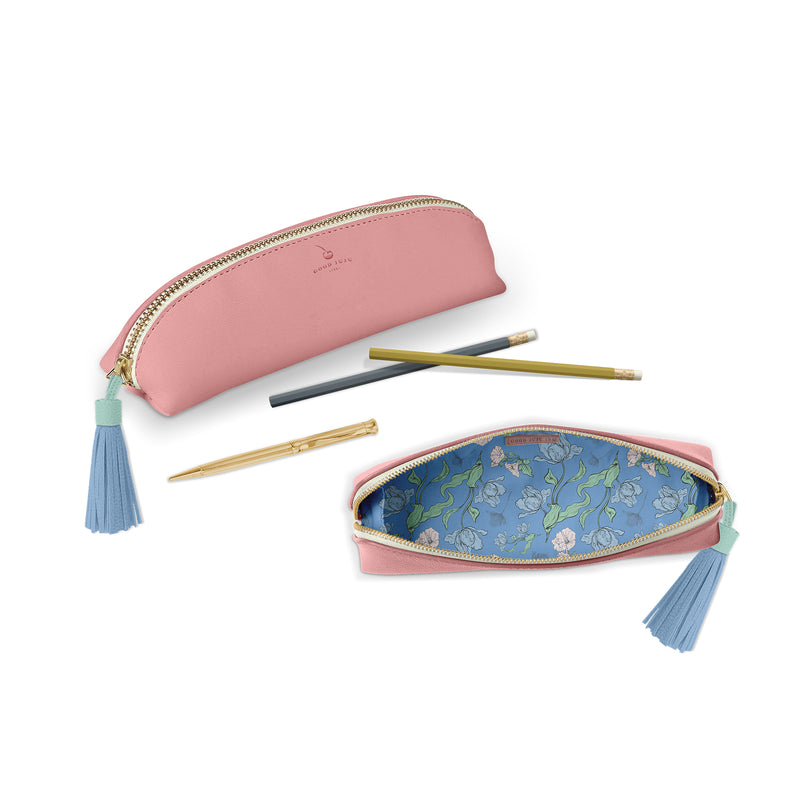 Magic Ink Pouch Luxe Slim Pencil Pouch - Rose Pink – Good Juju Ink