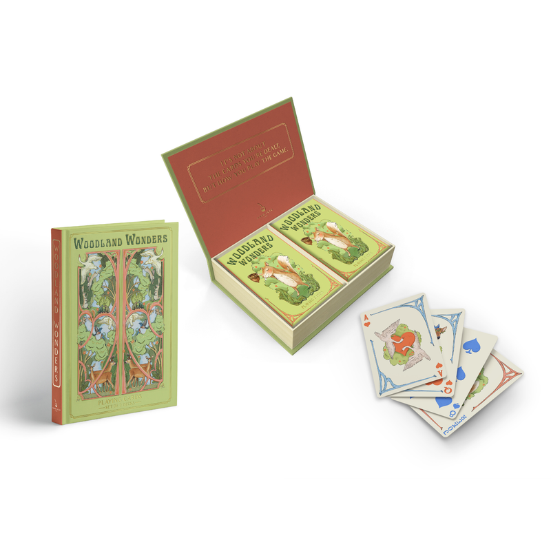 Luxury Playing Cards Book Box Set | Illustrated Animal Card Decks