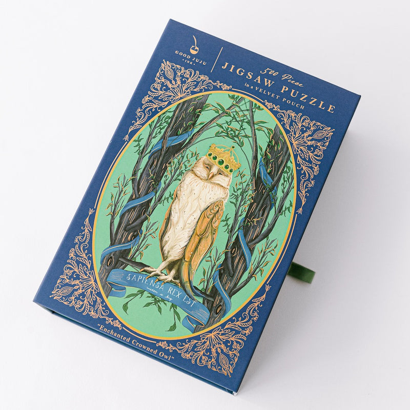 Enchanted Owl Crowned Cameo Puzzle