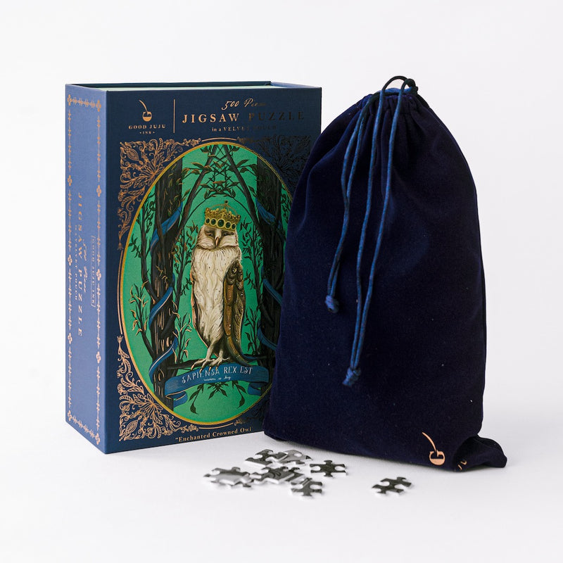 Enchanted Owl Crowned Cameo Puzzle