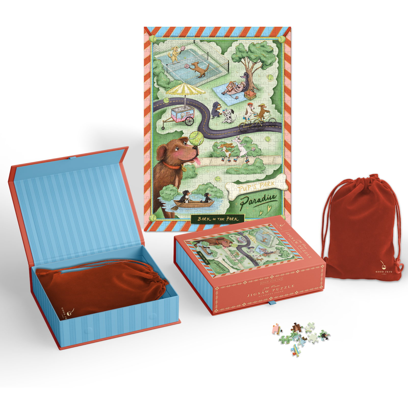 Bark in the Park 500-Piece Puzzle – Dog Park Book Puzzle – Good