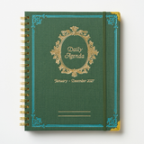 2027 Vintage Daily Agenda 12-Month Weekly Large Spiral Bound Planner