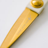 Ivory and Gold Heirloom Scissors - Dusk Blue Case