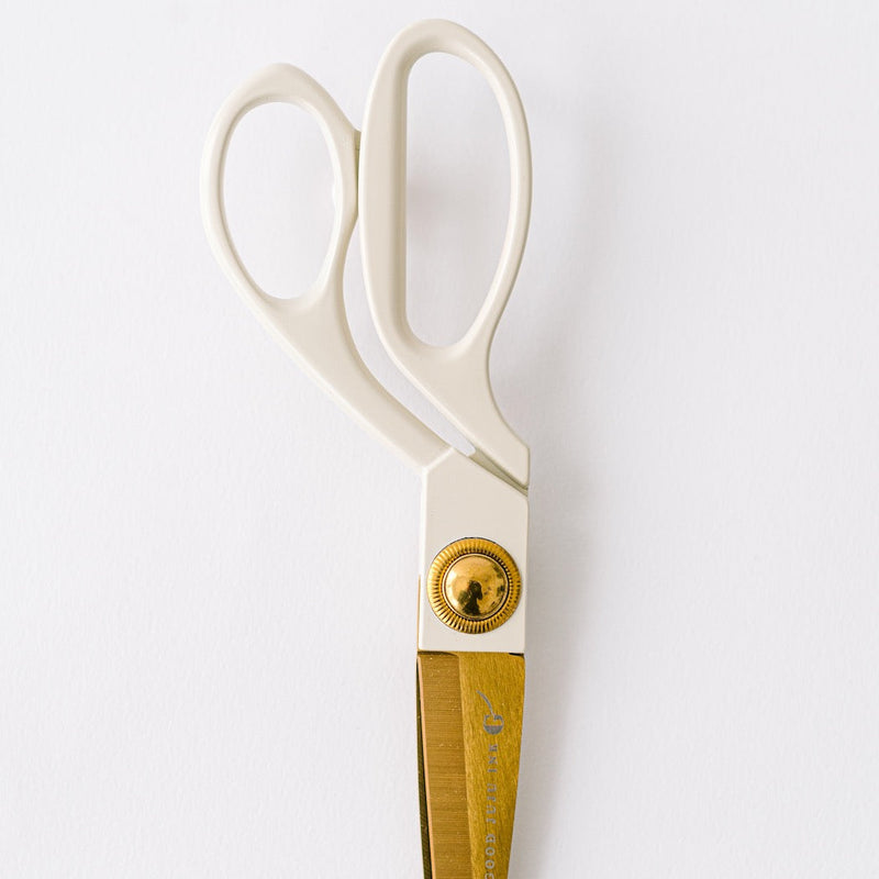 Ivory and Gold Heirloom Scissors - Dusk Blue Case