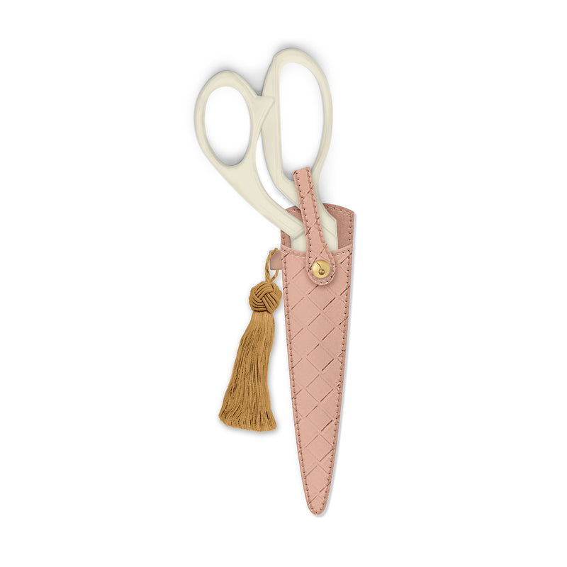 Ivory and Gold Heirloom Scissors - Petunia Pink Case