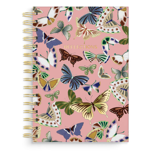 Butterfly Reflections Spiral Notebook