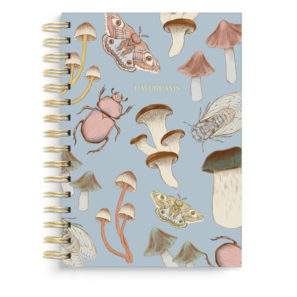 Insects and Mushrooms Spiral Notebook