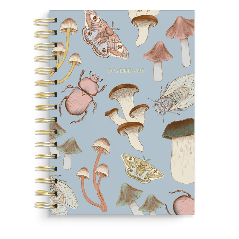 Insects and Mushrooms Spiral Notebook