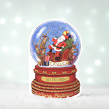 Singing Santa Sleigh Snow Globe