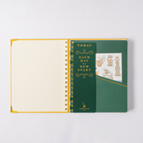 Cat Library Undated Weekly Medium Spiral Planner