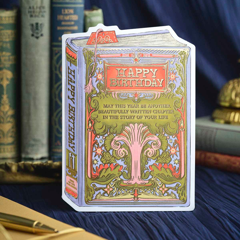 Tree Birthday Book Cover Card