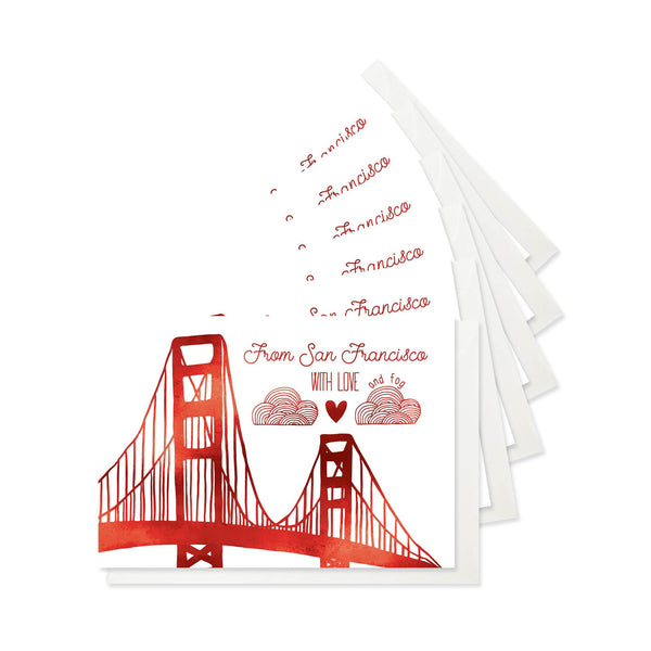 San Francisco Love Stationery - Boxed Set of Six