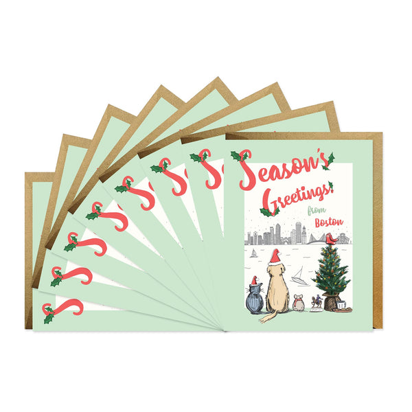 Season's Greetings From Boston - Boxed Set of Six