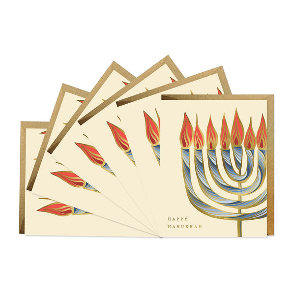 Nouveau Menorah - Boxed Set of Six