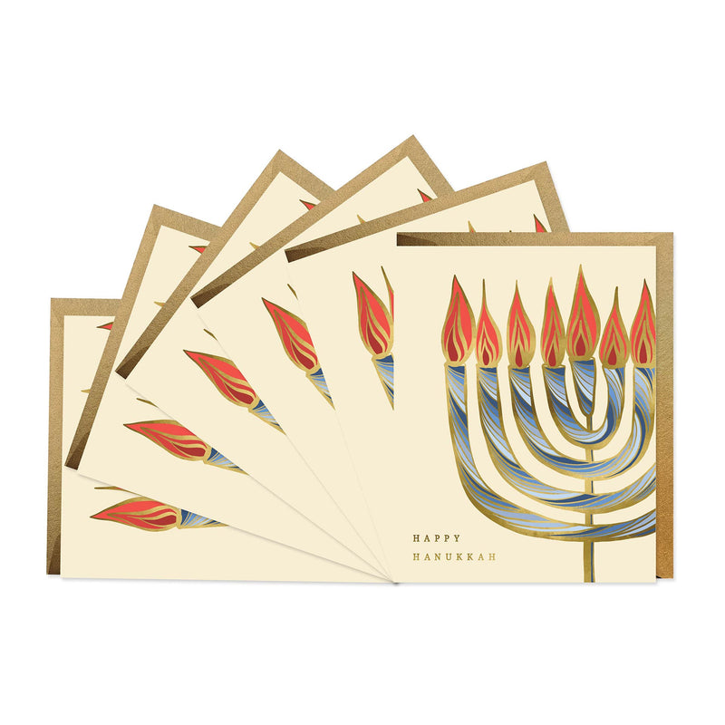 Nouveau Menorah - Boxed Set of Six