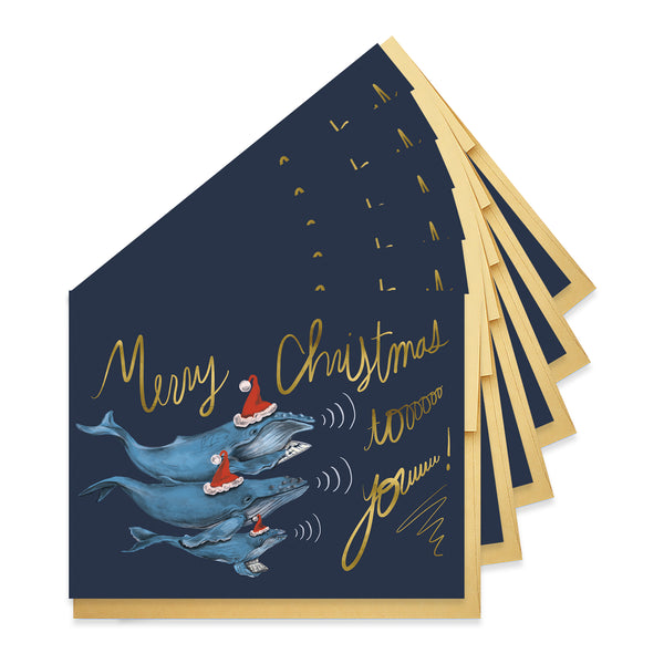 Caroling Whales Christmas - Boxed Set of Six
