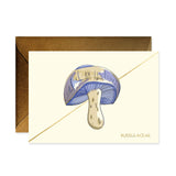 Periwinkle Mushroom Stationery