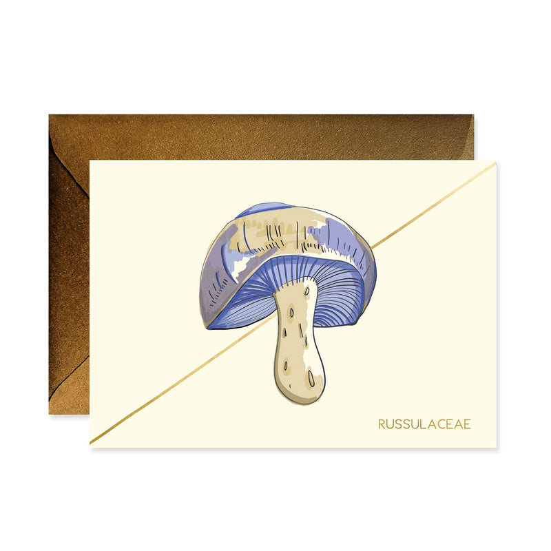 Periwinkle Mushroom Stationery