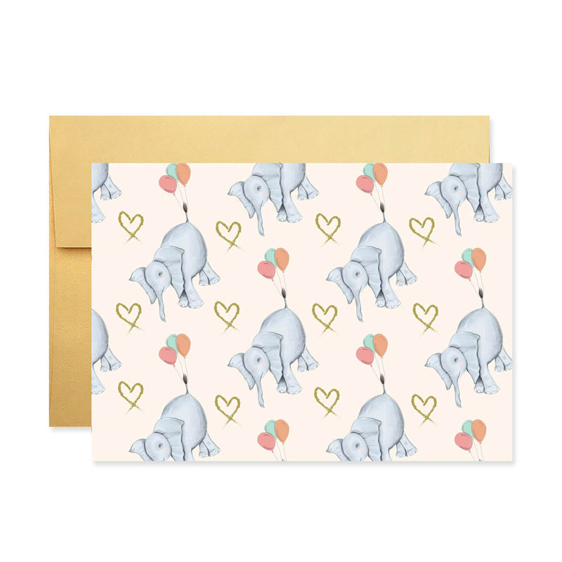 Balloons Elephant Stationery